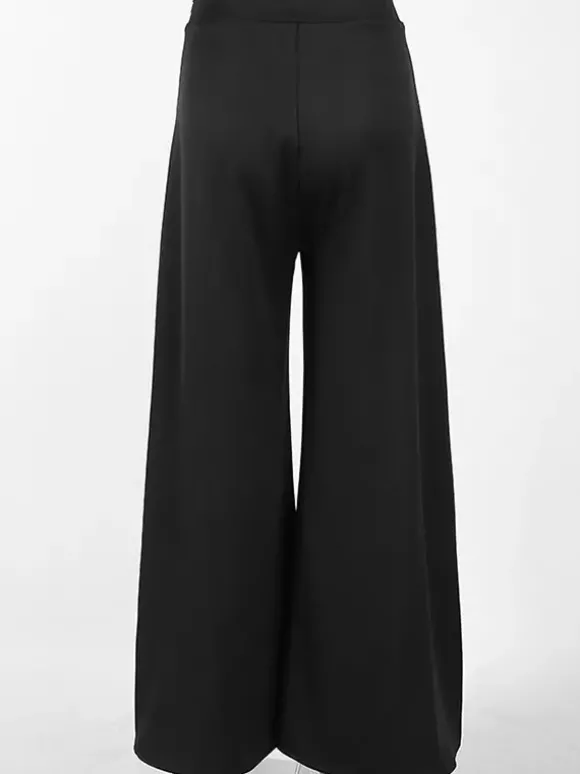 Pantalon noir taille haute