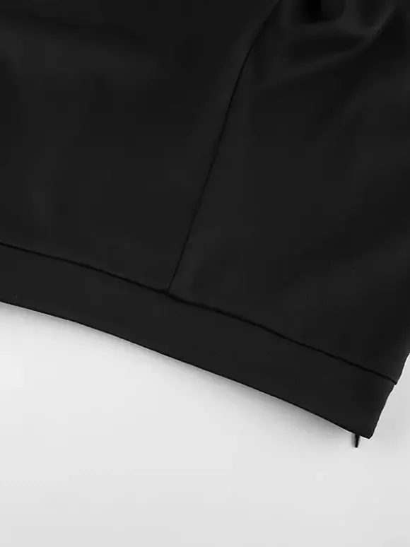 Pantalon noir taille haute