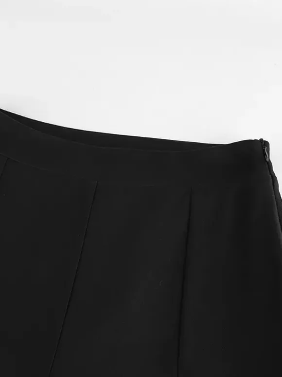 Pantalon noir taille haute