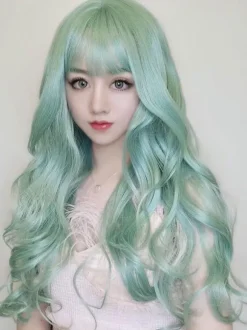 Perruque de cheveux Lolita ondulée longue fibre résistante à la chaleur Lolita ondulée Déguisements Halloween