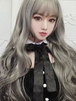 Perruque de cheveux Lolita ondulée longue fibre résistante à la chaleur Lolita ondulée Déguisements Halloween