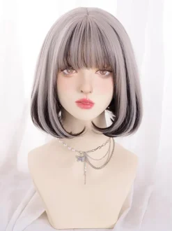 Perruque Lolita de 14 pouces mettant en valeur la fibre résistante à la chaleur des cheveux comme accessoires Lolita Image
