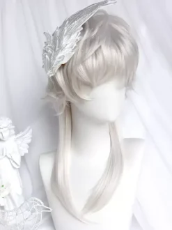 Perruque Lolita Gothique Longue Dégradée Accessoires Lolita Argentés