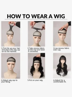 Perruques Lolita douces cheveux longs en surbrillance fibre résistante à la chaleur accessoires Lolita couleur fendue