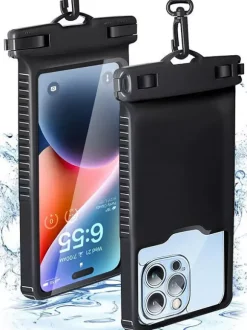 Pochette étanche à double compartiment pour téléphone (IPX8 profondeur 30 m)