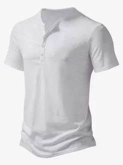 Polo En Coton Pour Hommes T-Shirt À Manches Courtes Décontracté