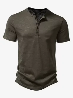Polo En Coton Pour Hommes T-Shirt À Manches Courtes Décontracté