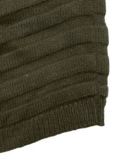 Pull en maille à manches longues et épaules dénudées coupe ample pour femme (collection 2026)