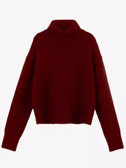Pull en tricot uni à col bénitier pour femme (2026)
