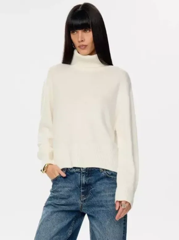 Pull en tricot uni à col bénitier pour femme (2026)