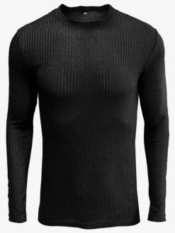 Pulls Homme Cardigan Maille Col Rond Automne Vert Gris