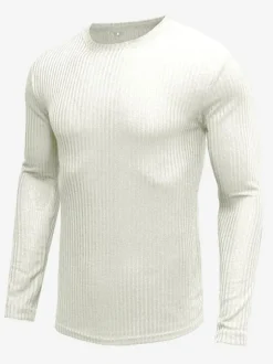 Pulls Homme Cardigan Maille Col Rond Automne Vert Gris