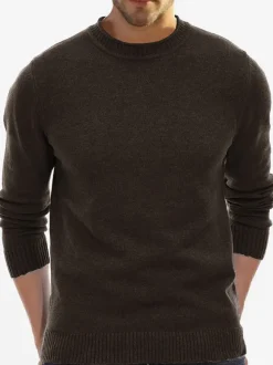 Pulls Homme Cardigan Maille Col Rond Automne Blanc Kaki