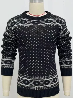Pulls Homme Pull Homme Maille Col Bijou Printemps Noir Noir