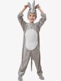 Pyjama Kigurumi Onesie Halloween Animal Enfant Polyester Chapeau Combinaison