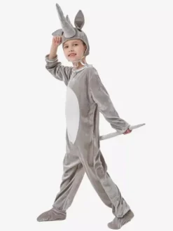 Pyjama Kigurumi Onesie Halloween Animal Enfant Polyester Chapeau Combinaison