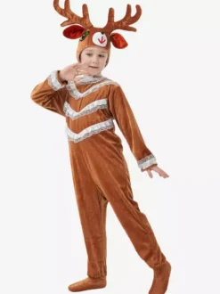 Pyjama Onesie Kigurumi Halloween Animal Combinaison en polyester pour enfant Chapeau