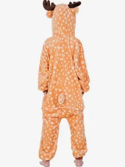 Pyjamas 2026 Enfants Cadeaux Noël Combinaison Kigurumi Carnaval Flanelle De Cerf Déguisements Halloween