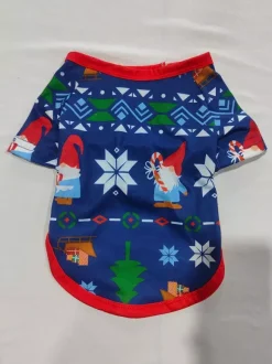 Pyjamas de Noël assortis pour toute la famille imprimés bleu marine foncé et bordures rouges collection 2026