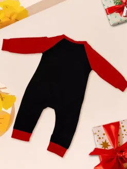 Pyjamas de Noël assortis pour toute la famille imprimé Père Noël vêtements de nuit pour femmes 2026
