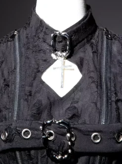 rentrée scolaireRobe gothique Lolita robe JSK élégante et sombre avec dentelle et volants tenue de cosplay