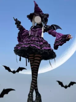 rentrée scolaireRobe Lolita gothique à volants en dentelle Tokisaki Kurumi