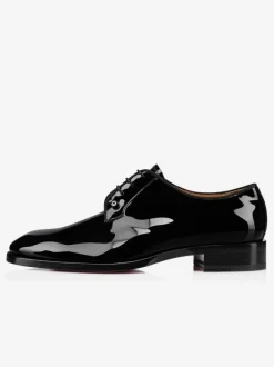 Robe à lacets en cuir verni pour hommes Derby Prom Party Chaussures de mariage