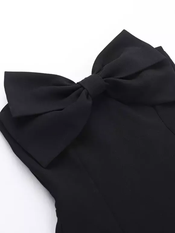 Robe Coquette à n艙ud pour femme - Robe mini bustier en forme de c艙ur - Idéale pour une fête d'anniversaire d'été 2026