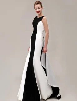 Robe de bal 2026 robe sirène V-dos volants taffetas robe de bal