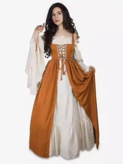 Robe de costume paysanne médiévale pour femme Renaissance