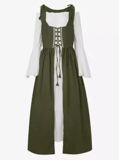 Robe de costume paysanne médiévale pour femme Renaissance