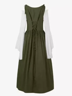 Robe de costume paysanne médiévale pour femme Renaissance
