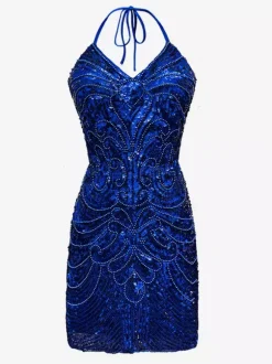 Robe De Danse Latine Des Années 1970 Ensemble Dos Nu À Paillettes Franges Sexy