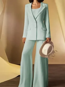 Robe de mariée pour mère col à bijoux manches longues gaine boutons longueur au sol robes d'invitées pour mariage