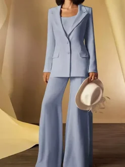 Robe de mariée pour mère col à bijoux manches longues gaine boutons longueur au sol robes d'invitées pour mariage