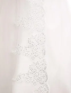 Robe de mariée princesse bustier décoré des pailletes laçage sur dos