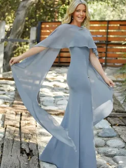 Robe de mère à col bijou sans manches ligne a robes d'invitées de mariage