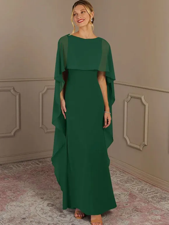 Robe de mère à col bijou sans manches ligne a robes d'invitées de mariage