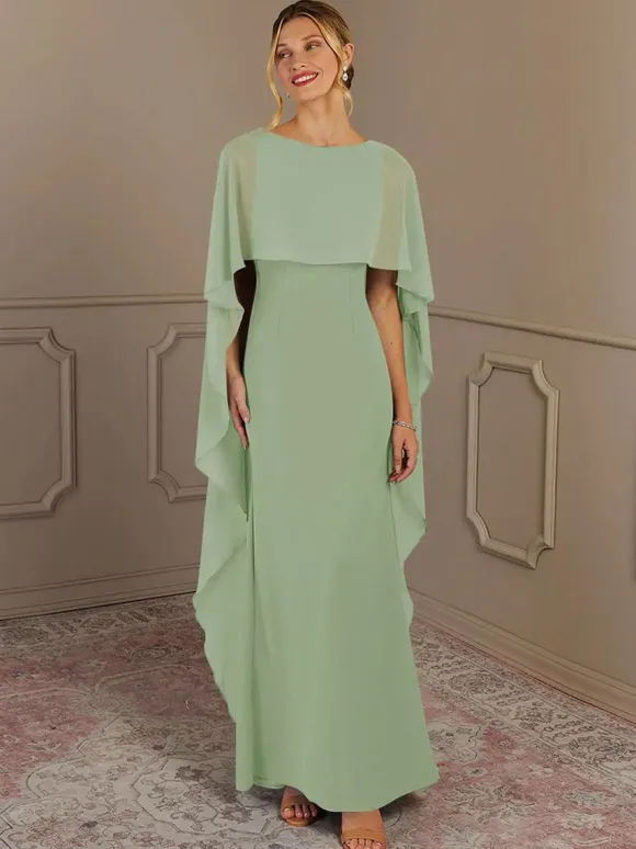 Robe de mère à col bijou sans manches ligne a robes d'invitées de mariage