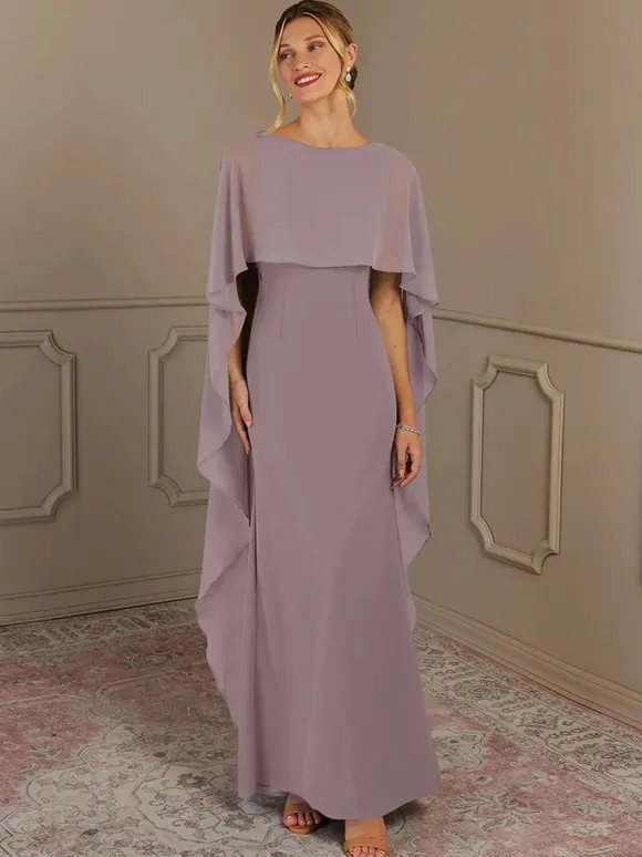 Robe de mère à col bijou sans manches ligne a robes d'invitées de mariage