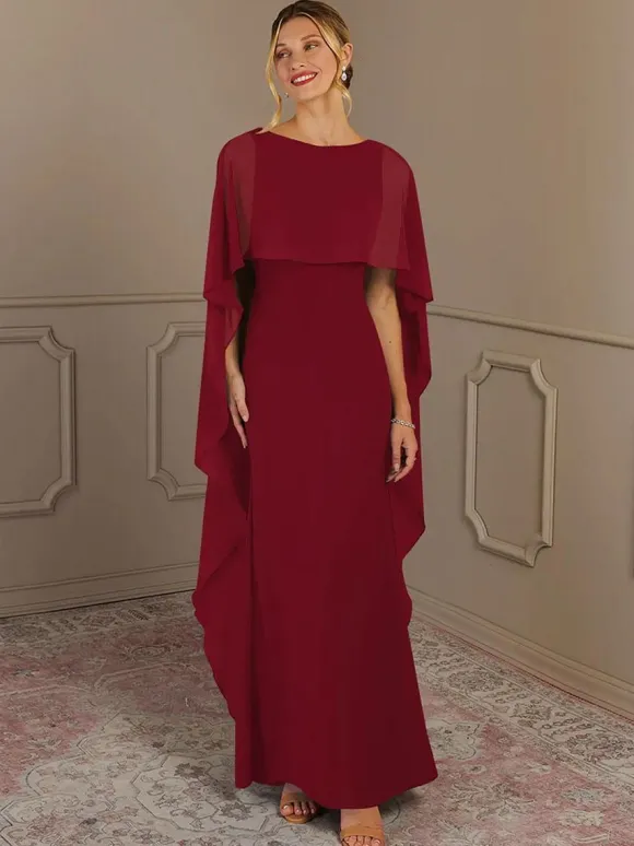 Robe de mère à col bijou sans manches ligne a robes d'invitées de mariage