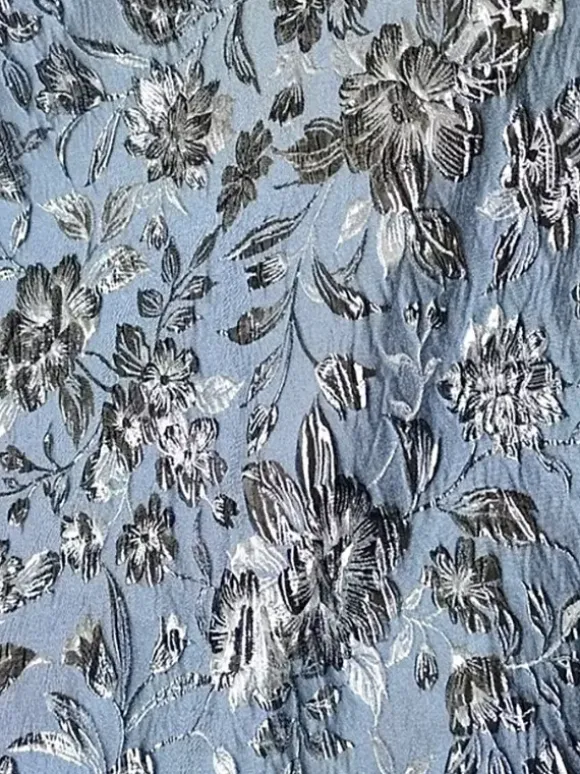 Robe de mère décolleté travaillé manches courtes coupe trapèze ceinture robe d'invitée de mariage