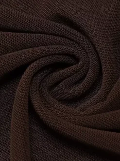 Robe de soirée maxi marron café sans bretelles plissée sexy semi-formelle robe d'été