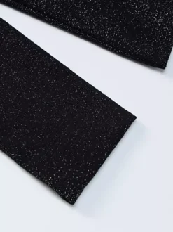 Robe de soirée maxi noire dos nu ceinturée chic et semi-formelle