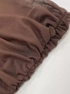 Robe de soirée noire en polyester sans manches et sans bretelles robe d'été