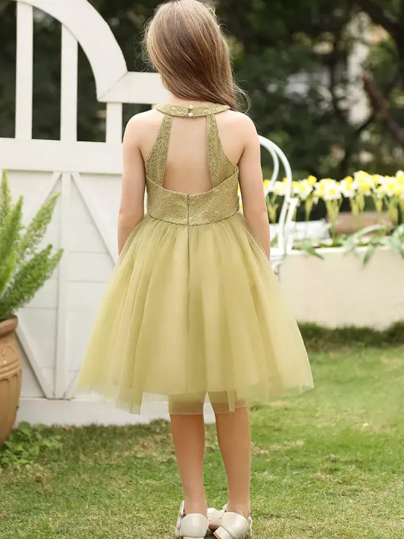 Robe de soirée pour fille robe de demoiselle d'honneur robe de soirée sociale pour enfants robe de demoiselle d'honneur robe de demoiselle d'honneur sans manches fleurs