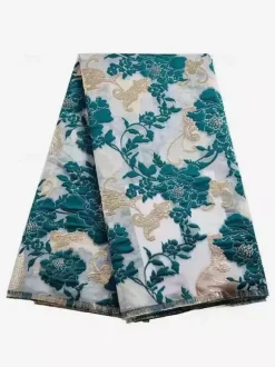 Robe de soirée pour la mère de la mariée décolleté travaillé manches 3/4 coupe trapèze ceinture robe d'invitée pour un mariage