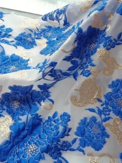 Robe de soirée pour la mère de la mariée décolleté travaillé manches 3/4 coupe trapèze ceinture robe d'invitée pour un mariage