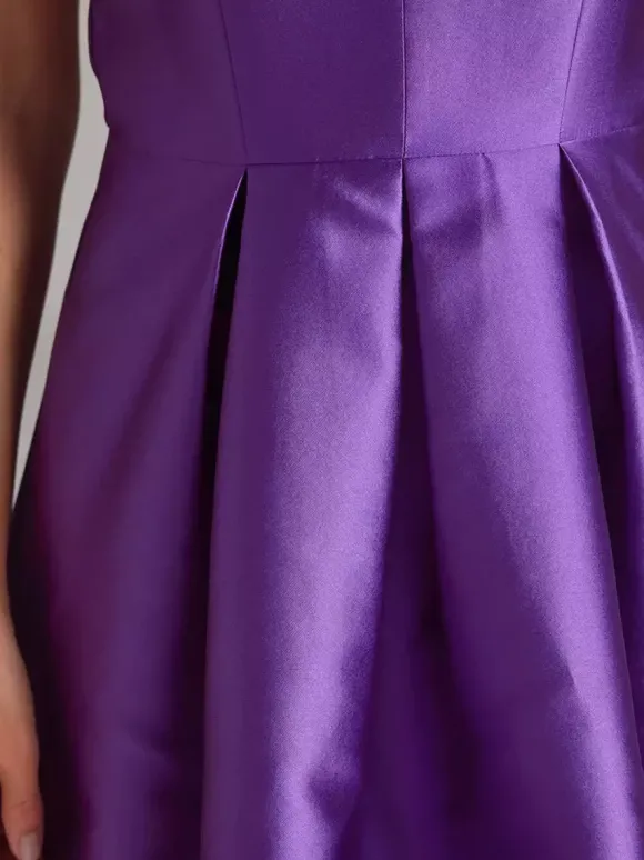 Robe de soirée pour mère de la mariée col en v sans manches robe de bal plissée robes d'invitées de mariage