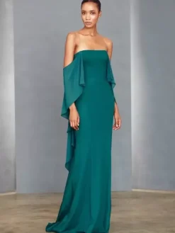 Robe de soirée pour mère de la mariée sans bretelles sans manches style sirène longueur au sol robes d'invitées de mariage